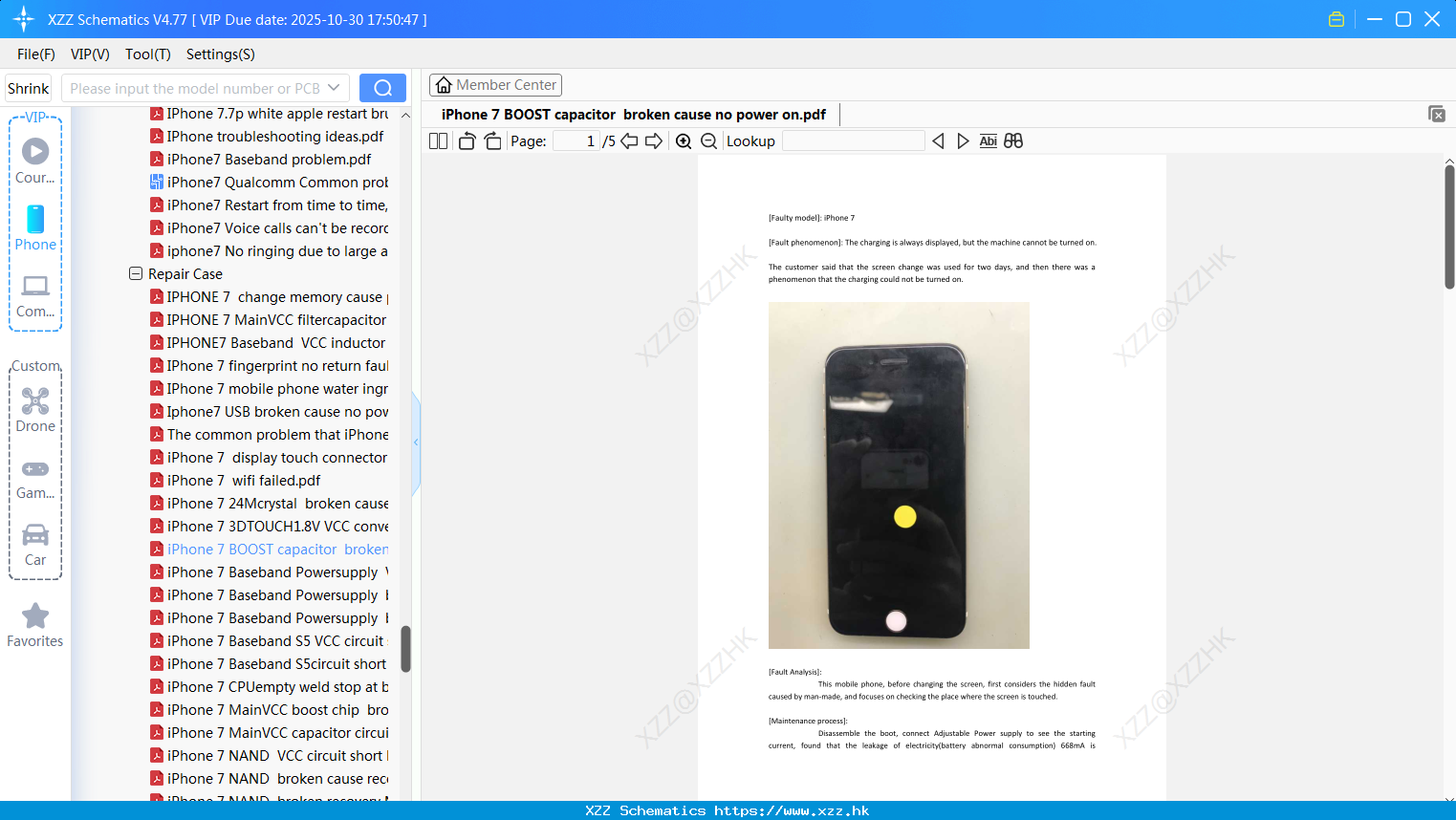 IPhone 7 BOOST Capacitor Broken Cause No Power On